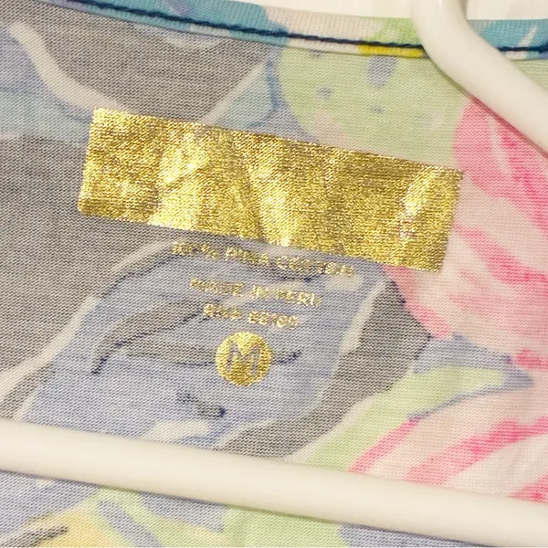 Lilly Pulitzer Size Medium Marlowe Head in the Sand Pima‎ Cotton Shirt Dress - Image 3