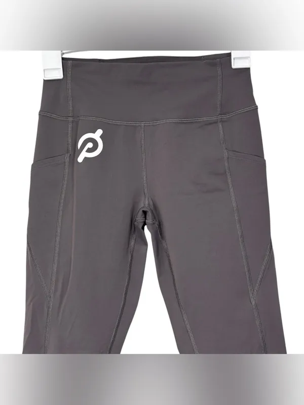 Peloton Essential Tulip Together We Go Far Gray Athletic Leggings Size Small - Image 2