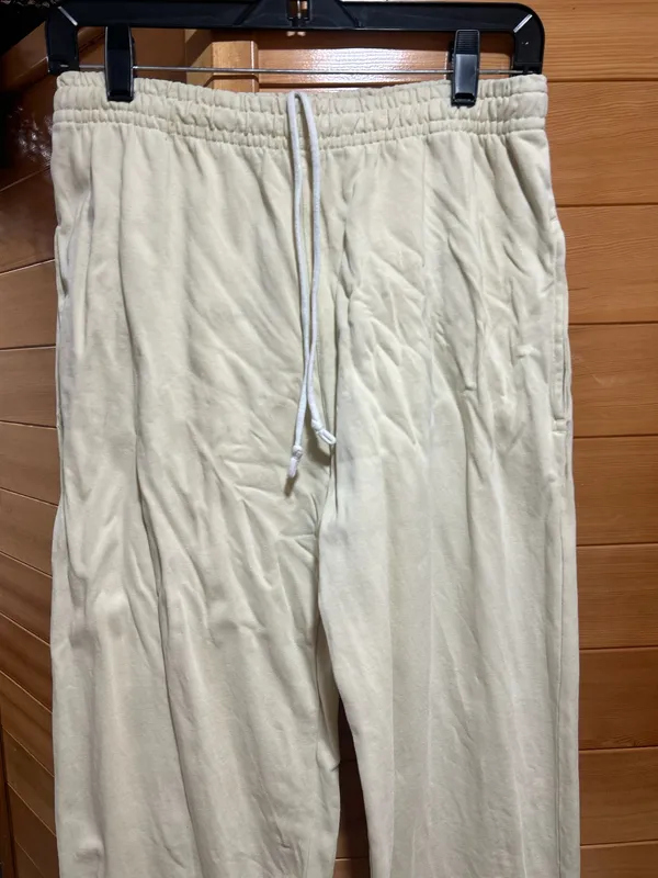 butter yellow lounge pants with drawstring waist - Image 2