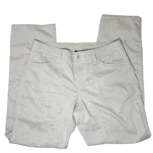 KÜHL Cabo UPF 50+ Sun Gray Linen Blend Hiking PNW Granola Gorpcore Size 8 Short - Image 2