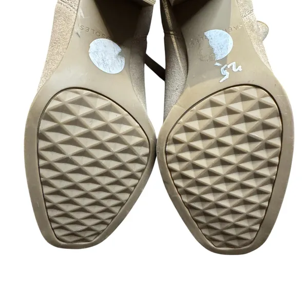 Aerosoles Booties Womens Size 6 Beige Leather Lido Ankle Cone Heel Stretch - Image 10