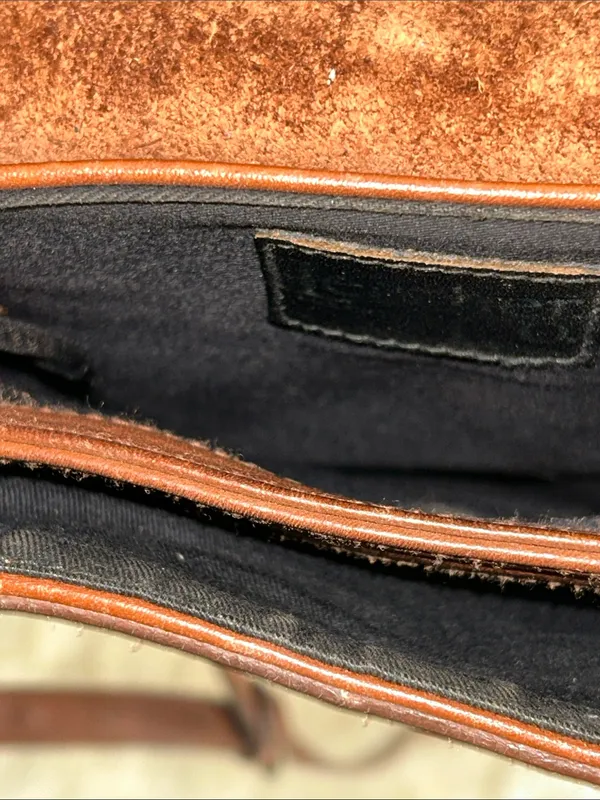 Vintage Leather & Co Classic Brown Leather Satchel - Image 3