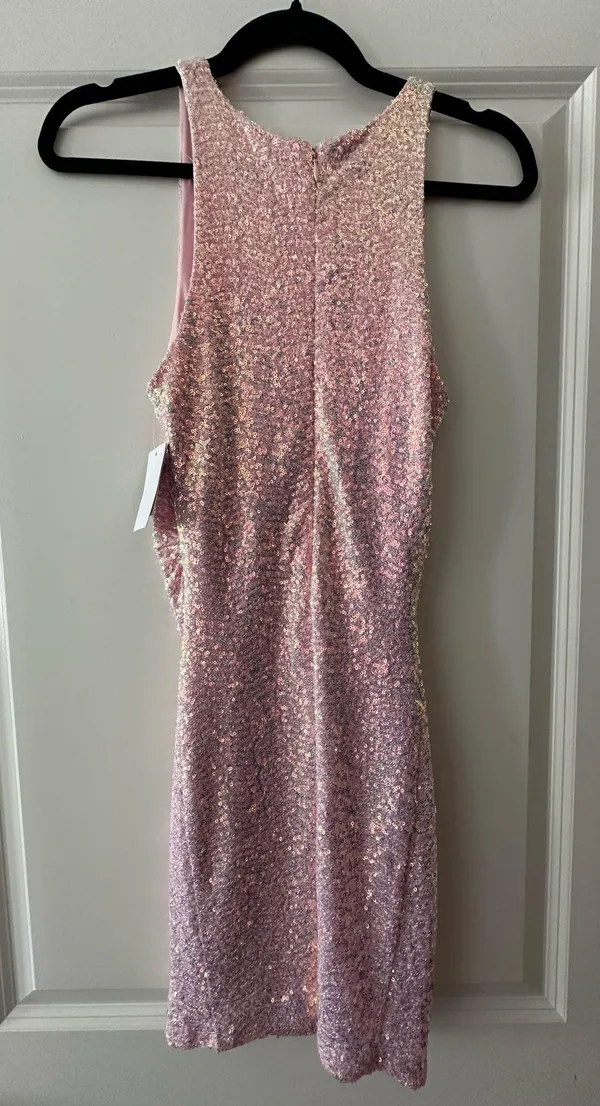 Pink sequins bodycon dress - NWT - Image 3