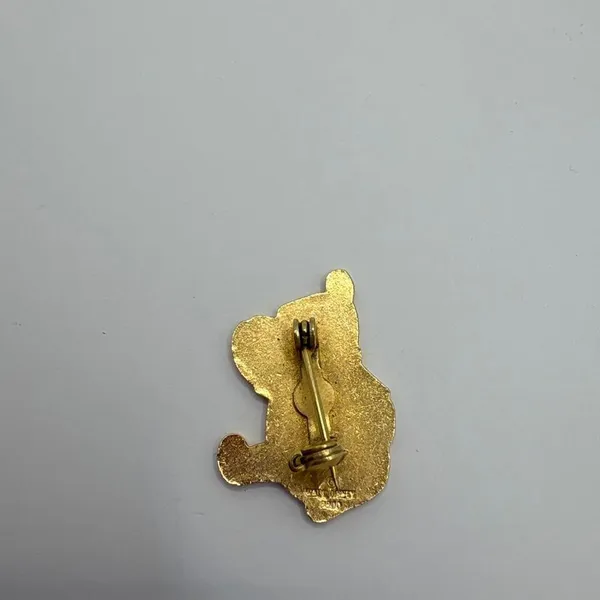 Vintage 80s Winnie The Pooh Pin Tie back pin Walt Disney Productions - Image 4