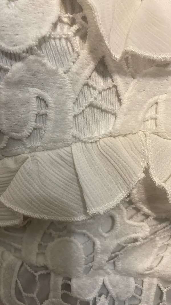 Angel Biba white lace dress. Size large - Image 13