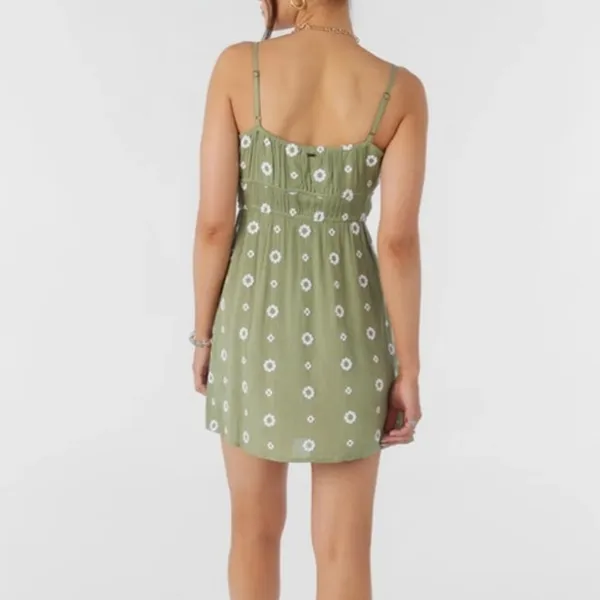 O'Neill Yazza green mini dress size M - Image 4