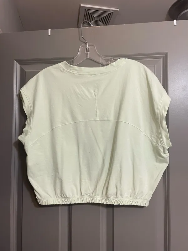 Wide Sleeve Gathered Lululemon Hem T-Shirt - Image 2