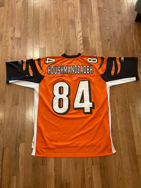 Cincinnati Bengals TJ Houshmandzadeh Athletic Reebok Y2K Orange NFL Jersey - Image 2