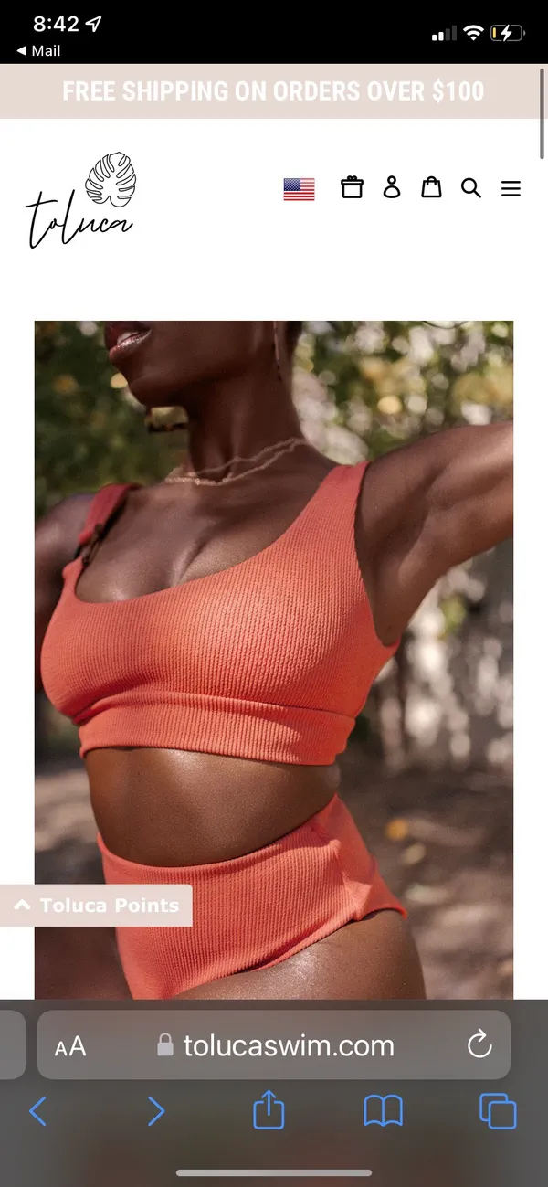 Toluca Swim Clara Top Size M - Image 4