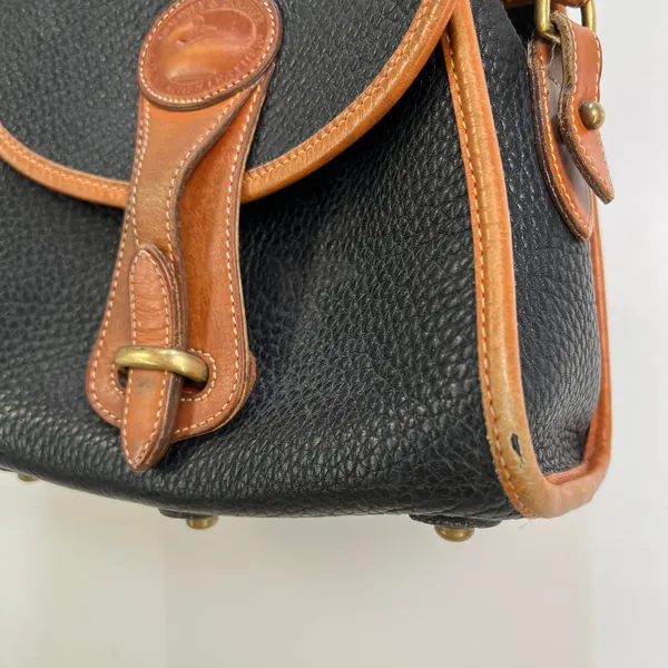 Vintage Dooney & Bourke All Weather Leather Black Crossbody Bag - Image 8