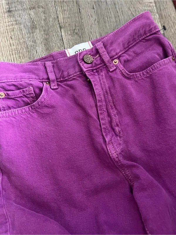 Bdg cowboy jean Women’s High-Rise Straight Leg Jeans — Fuchsia - Image 6