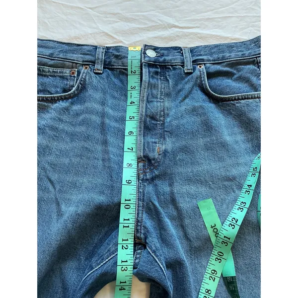 NWOT Madewell Pieced Barrel Leg Jeans W28 Medium Wash - Image 8