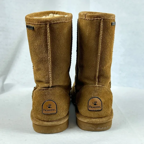 Bearpaw Suede Pull On Winter Boots Women's‎ Size 8 Brown Cozy Comfort - Image 6