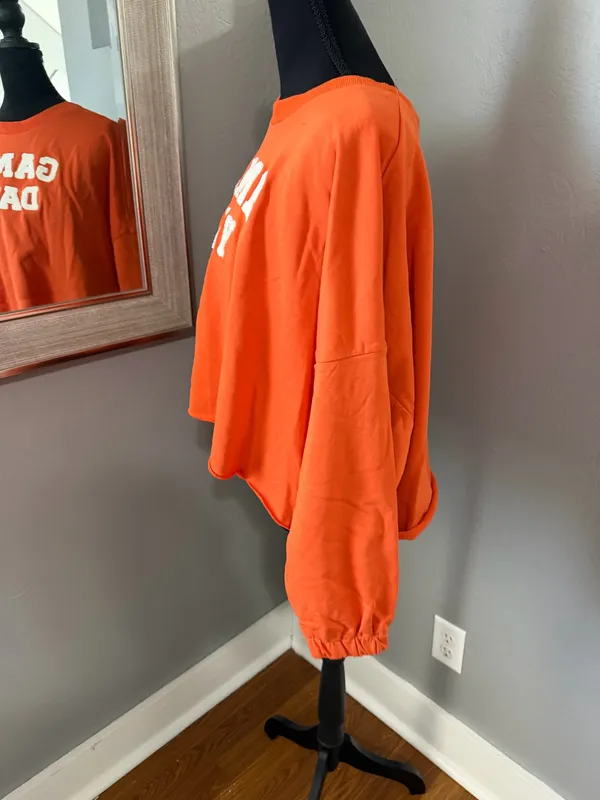 NWT Anna & Ava Game Day Burnt Orange Crop Top Size L/XL. - Image 2