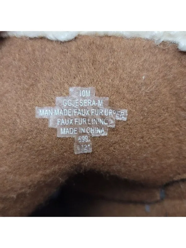 GBG By Guess Jesera Lace Up Ankle Boots Sherpa Fleece Lined Heeled Booties 10M - Image 10