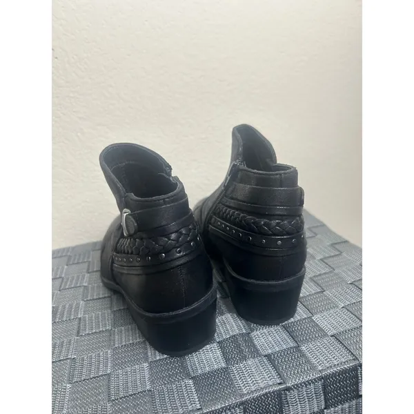 Naturalizer Boots Women's Size 7 Black Booties Autumn Preppy Casual Heeled Shoes - Image 12