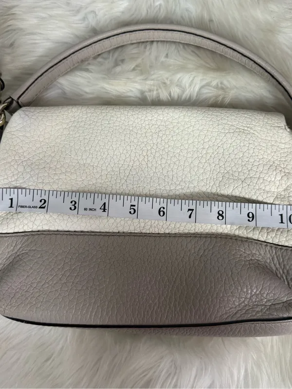 Kate Spade Southport Avenue Maria Crossbody Leather Bag Ivory Taupe - Image 3