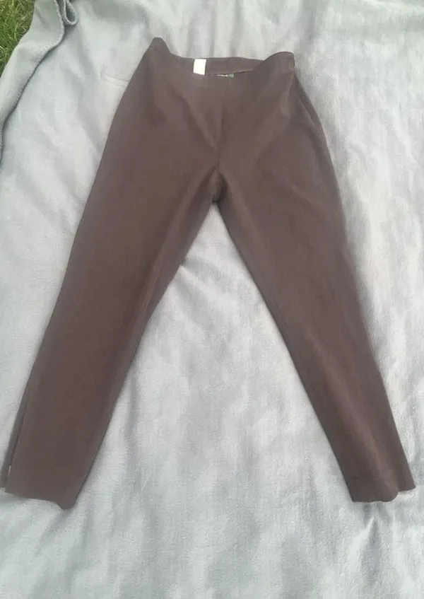 Lauren Ralph Lauren Petite Brown Pull-On Stretch Pants Size 8P - Image 2