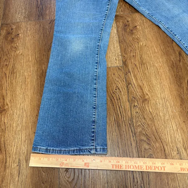Levis 550 Relaxed Boot Cut Jeans Womens 12‎ M Blue Denim Stretch VTG y2k western - Image 7