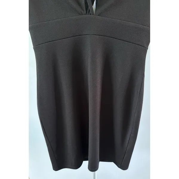 River Island Women's‎ Black Short Sleeve V-Neck Dress Size 10UK 6US - Image 3