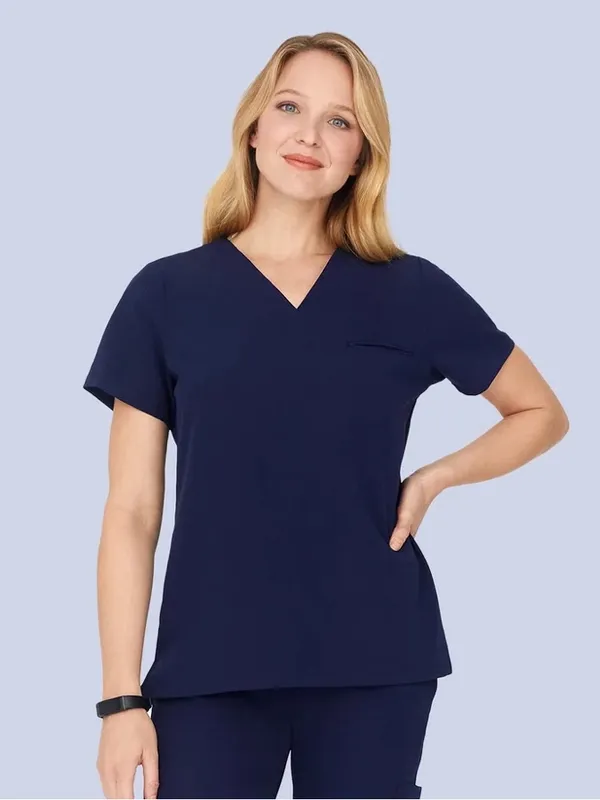 Wide-Leg Women's Pants in Navy - Comfortable Everyday Style - Image 4