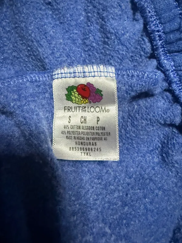 Fruit of the Loom Blue vintage 90s cotton sweatpants - Image 3