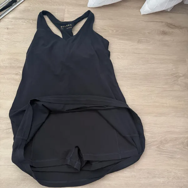 Aritzia Golden Black Matchpoint Dress - Image 8