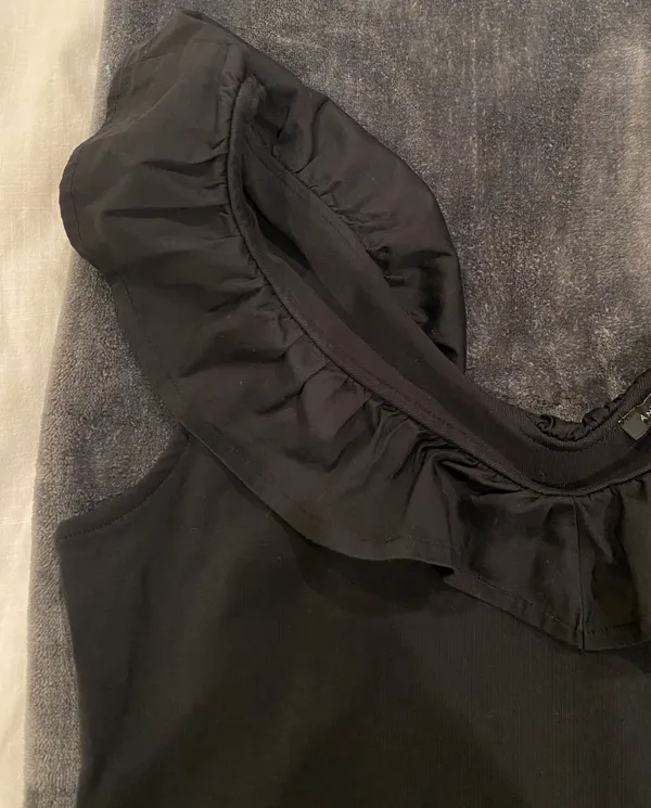 Ann Taylor Black Ruffle Blouse - Image 3