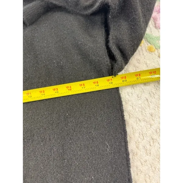 by Anthropologie Black Open Front Cardigan Sweater Knit‎ Cozy Small S - Image 11