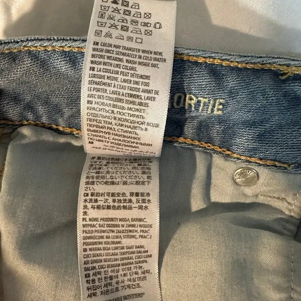 American Eagle Jean Shorts Size 4 Shortie - Image 9