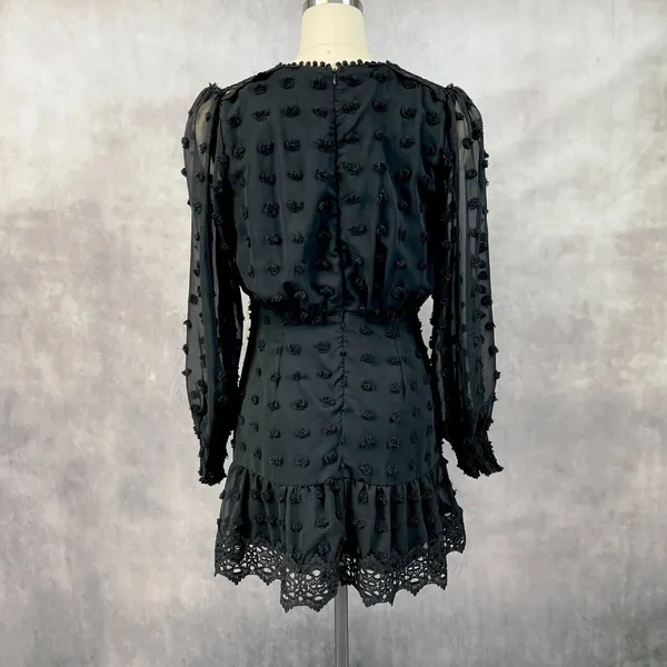 Lulus Women Mini Dress Medium Love or Lust Dark Cottage Festival Whimsy Romantic - Image 5