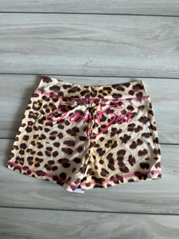 I.AM.GIA Leopard Print Blare Shorts Brown XS NWT - Image 7