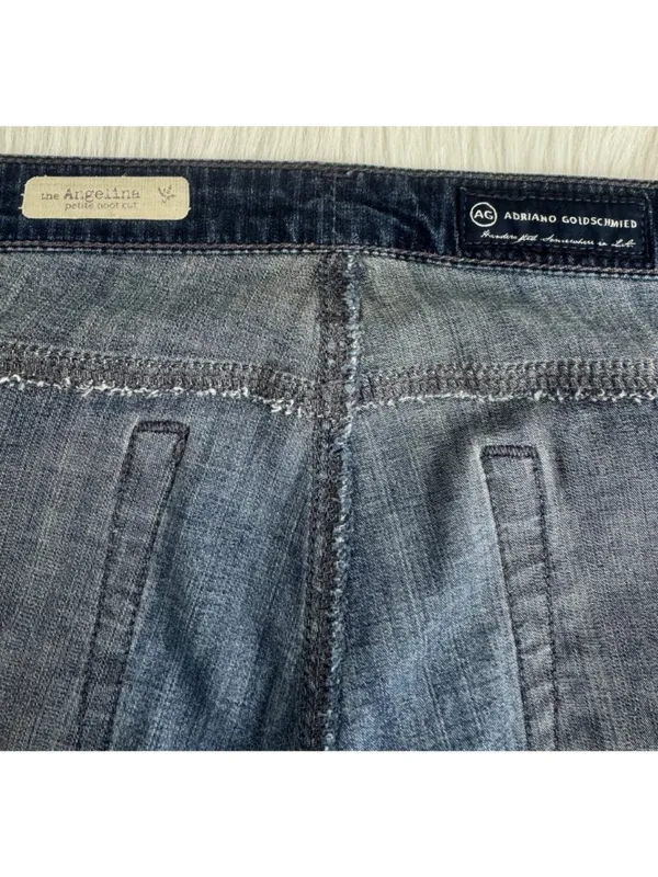 Women's Adriano Goldschmied The Angelina Petite Boot Cut Denim Jeans Size 32R - Image 11