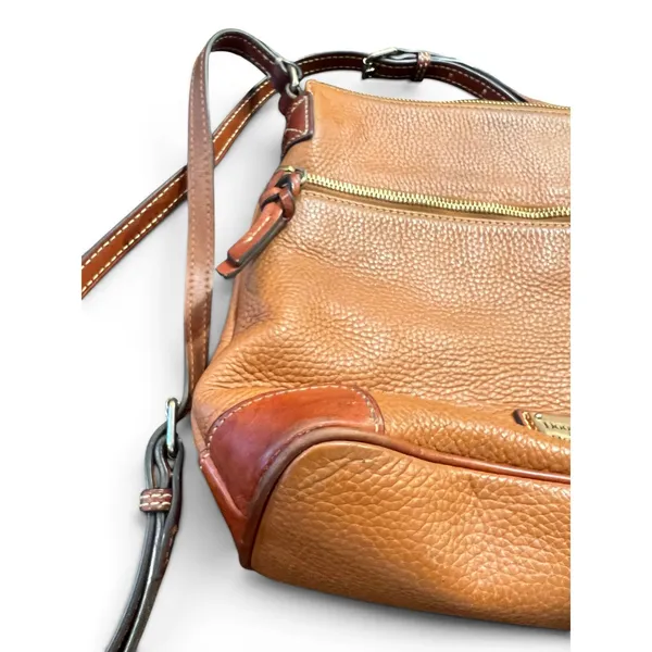 Vintage 2000's Y2K Dooney & Bourke Leather bag crossbody purse brown old money - Image 7