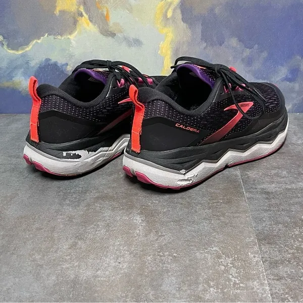 Brooks Caldera 5 Women's Black/Purple Trail Running Shoes Size 7.5B - Image 9