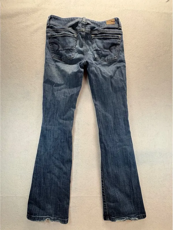 American Eagle Y2K Original Boot Jean Womens Low Rise Bootcut Distressed Stretch - Image 6