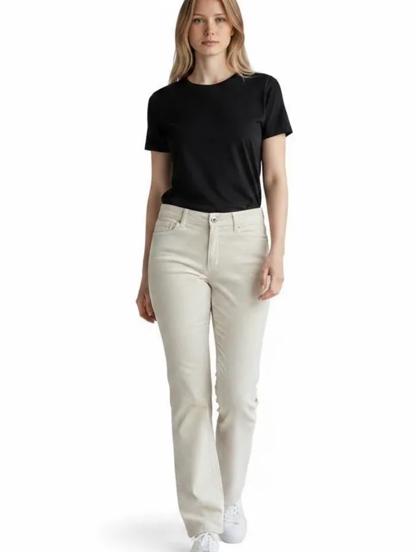 J Jill Corduroy Straight Leg Pants Cream Size 10 Petite - Image 10