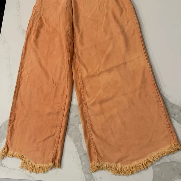 Free People We The Free Old West Slouchy HighRise WideLeg Pants Womens 25 Orange - Image 3
