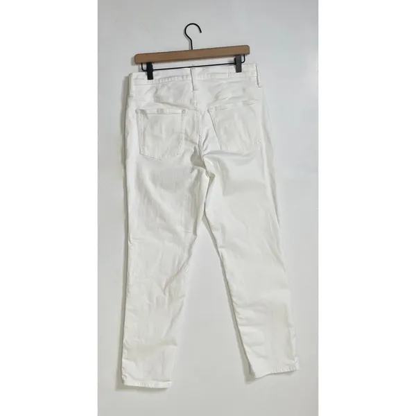 NWT!! J. CREW White Slim Jeans '03‎ 2003 Stretch Solid White High Rise Size 29 - Image 7