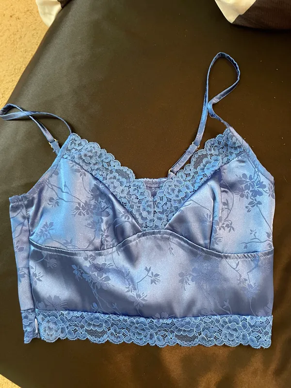 SheIn Lace Trim Bustier Cami Crop Top - Image 4