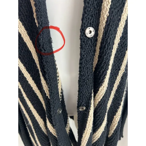 Free People Circle Back Striped Chevron Cardigan Small - Image 5
