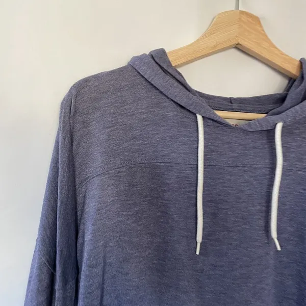 Mossimo Supply Co. indigo lightweight hooded sweater hoodie women's‎ size M - Image 2
