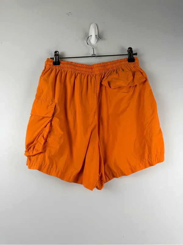 DONNI bright orange nylon pull on shorts size XS - Image 3