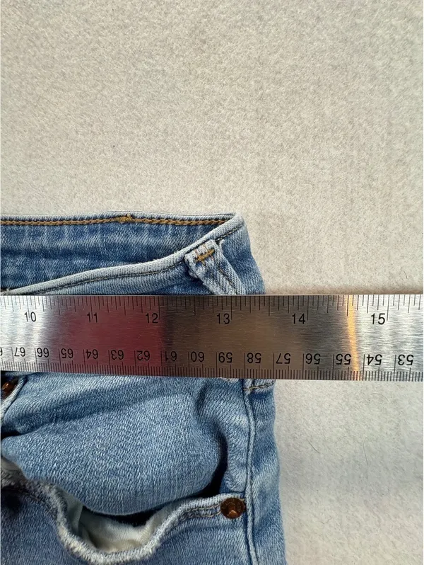 Abercrombie & Fitch High Rise Ankle Flare Jeans Women’s 27/4 Raw Hem - Image 8