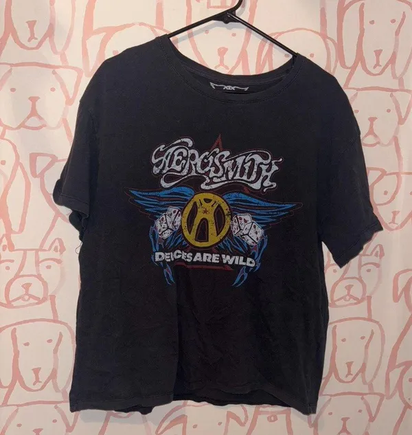 Aerosmith Licensed Deuces are Wild Women's Screen Print Short Sleeve T-Shirt - Image 2