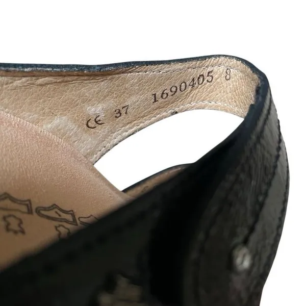 Finn Comfort 37D/6 Catalina Black Patent‎ Leather Soft Footbed Sandals EUC - Image 12