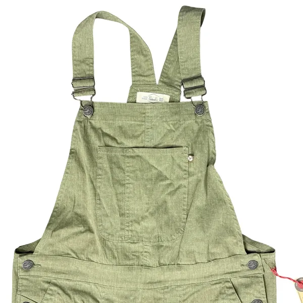 Purnell Work Wear Olive Green Slub Cotton Overalls Women's size 6 NEW Tags - Image 11