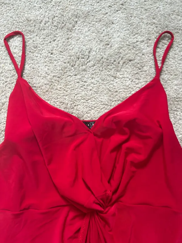 Saints Red Mini Dress Size M - Image 3