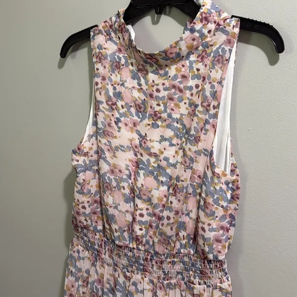 FSL Apparel floral print ruffled halter top maxi dress - Image 5