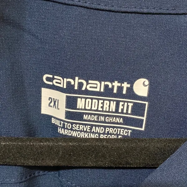 Carhartt Force Cross-Flex Modern Fit Navy Blue Scrub Top MT3210-W Womens 2XL NEW - Image 5